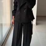 ترنچ کت مشکی Barana
